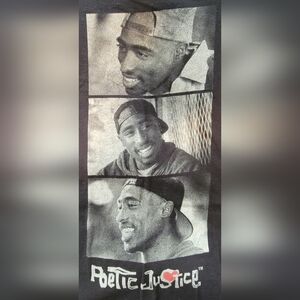 Poetic Justice Black Tupac Graphic Tee